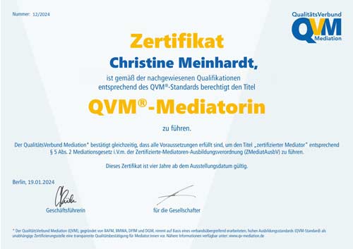 Zertifikat_QVM-Mediator_Meinhardt